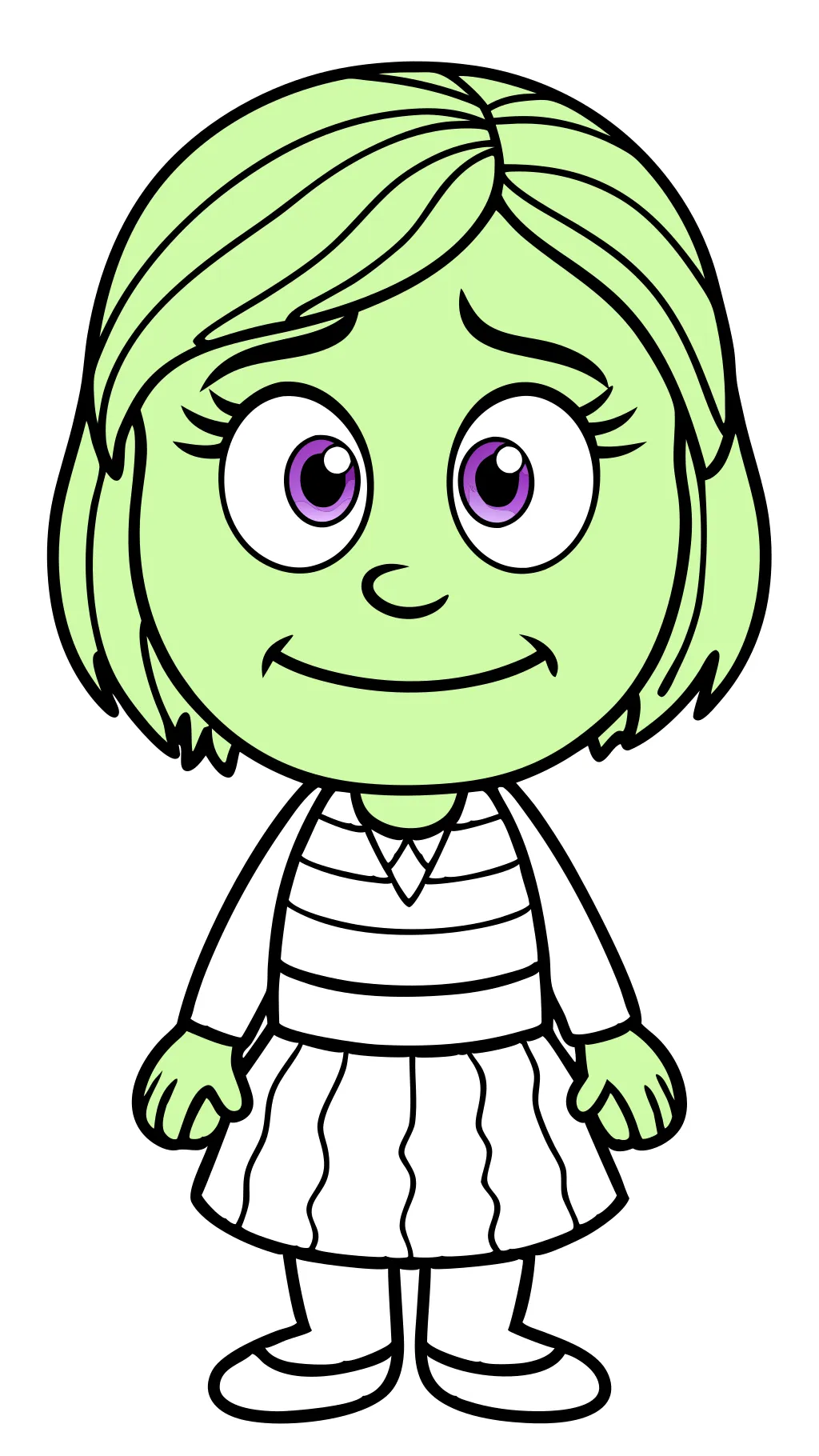 disgust inside out coloring page